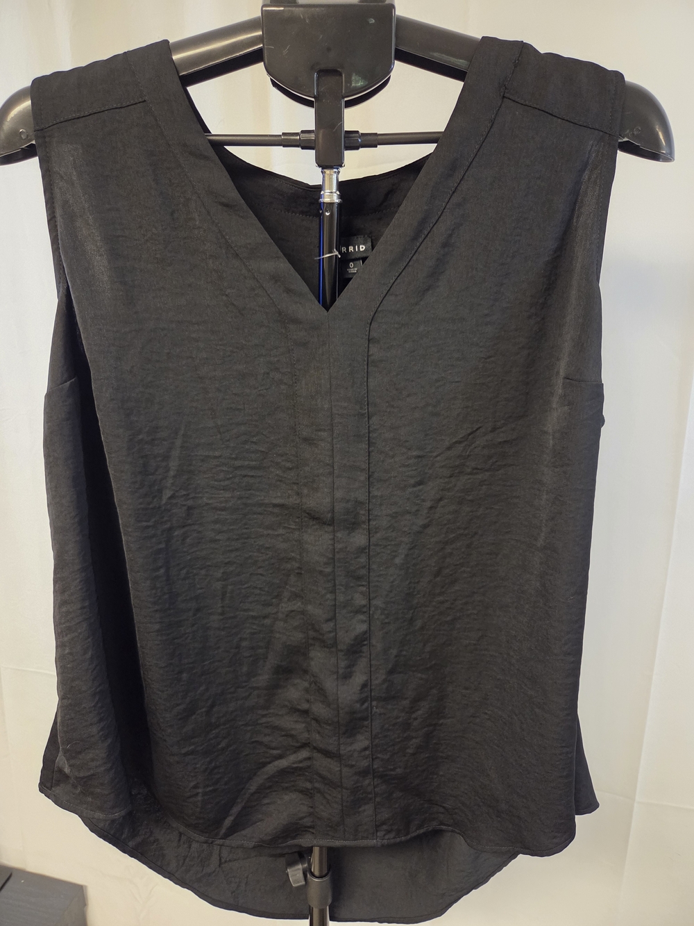 torrid Black V-Neck Sleeveless Shell Top
